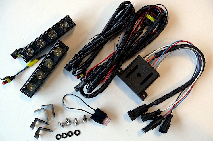 LED Tagfahrlicht Set 'black' 