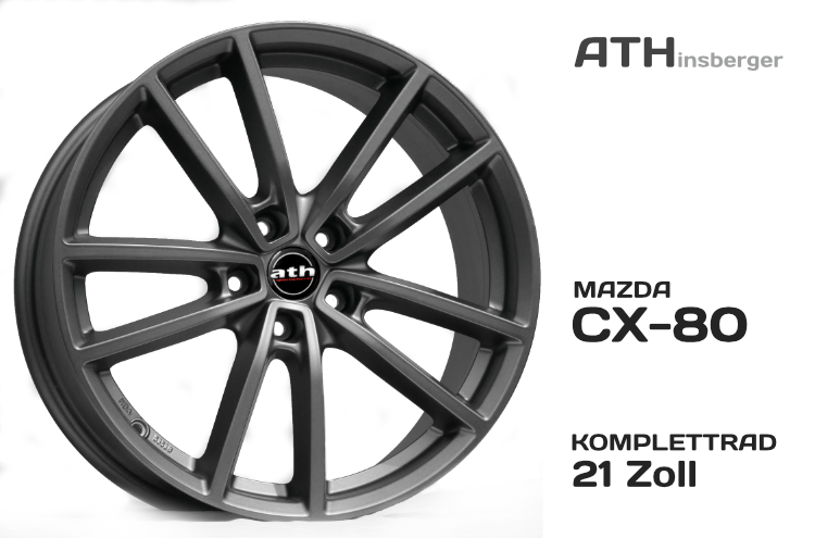 21 Zoll Komplettrad Satz "Cooper-W-Racinggrau Matt" 