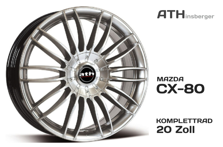20 Zoll Komplettrad Satz "COOPER-3-Sterlingsilver" 