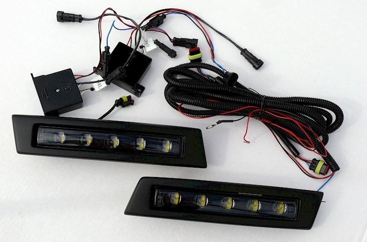 LED Tagfahrlicht Set 'black' 