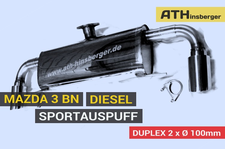 Sportauspuff Duplex - DIESEL - 5-Türer 